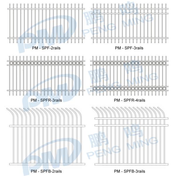 house decoration galvanized steel new main gate and fence wall design