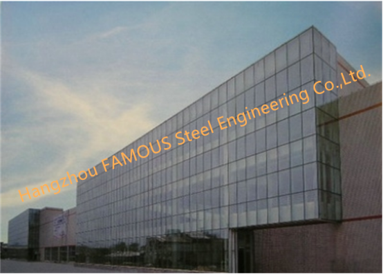Single Silver 6mm 12A 6mm Glass Curtain Wall With Low Heat Transfer Coefficient