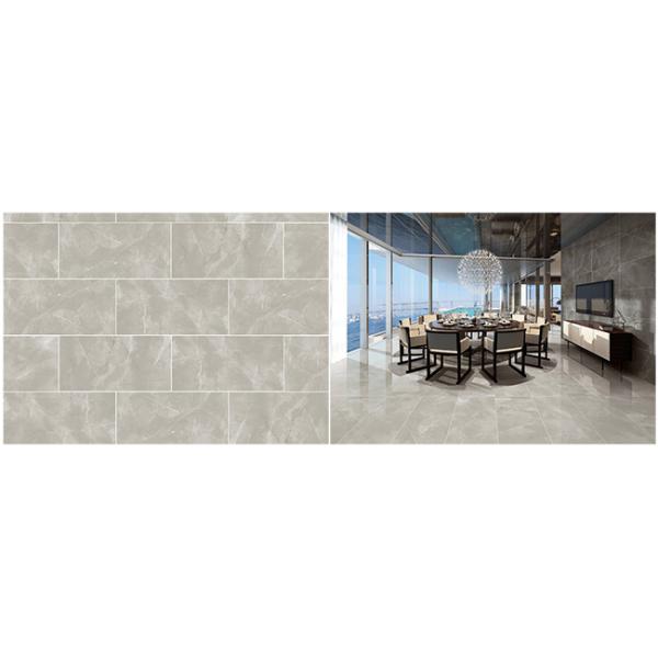 Honed Finish Marble Ceramic Tiles Light Grey 24 " X 48 " No Radiation No Fading