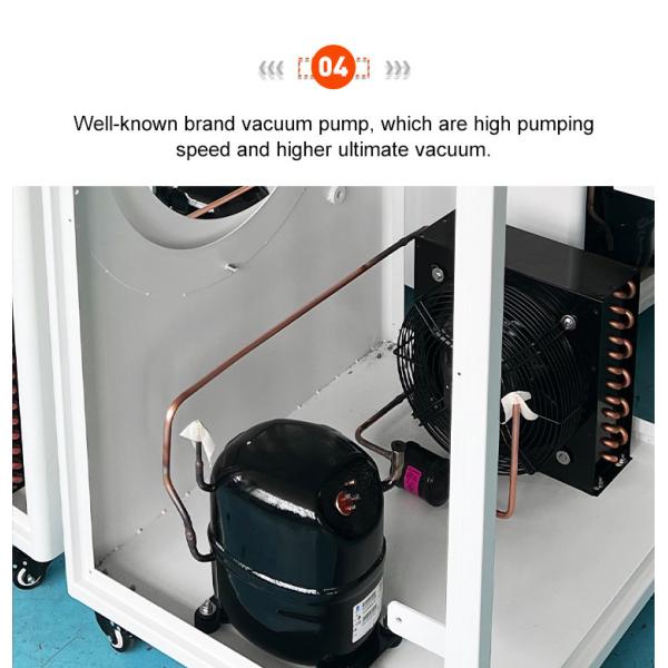 15pa Portable Industrial Vacuum Freeze Dryer For Meat Vegetable Fruit Drying Machine