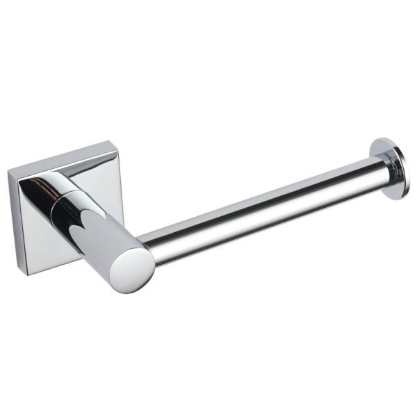 Modern Square 8 Piece Bathroom Hardware Accessories Set Matte Black Chrome