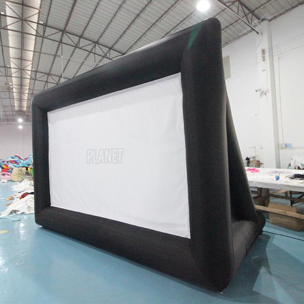 Custom Outdoor Inflatable Movie Screen Inflatable Cinema Projector Screen For Theater Advertising