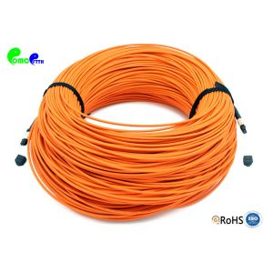 Cheap Elite MTP Trunk Cable 12F OM2 MTP Female - MTP Female OM2 50 / 125μm 3.0mm OD cable Type B Orange LSZH wholesale
