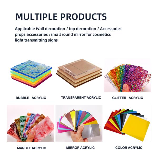 Customizable Decorative Perspex Mirror Sheet With Pe Protective Film Abrasion Proof