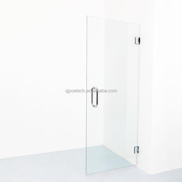 Chrome Adjustable Hinged Single Frameless Shower Door for Bathroom Living Room SAMPLE