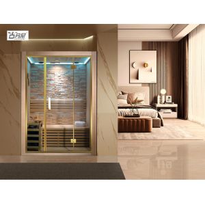 Ecofriendly Dry Solid Wood Wet Steam Sauna Room