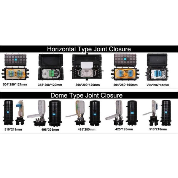 4 In 4 Out Fiber Optic Joint Box 96 Cores Horizontal PC Plastic For Aerial