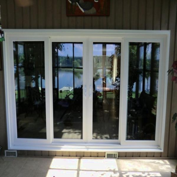 Double Glazed PVC / UPVC Sliding Doors for High Energy Efficiency Front Kitchen Cabinet Doors