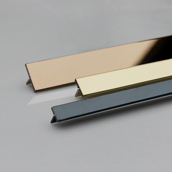 2mm Stainless Steel Outside Corner Trim Metal Edge Trim For Ceramic Tile