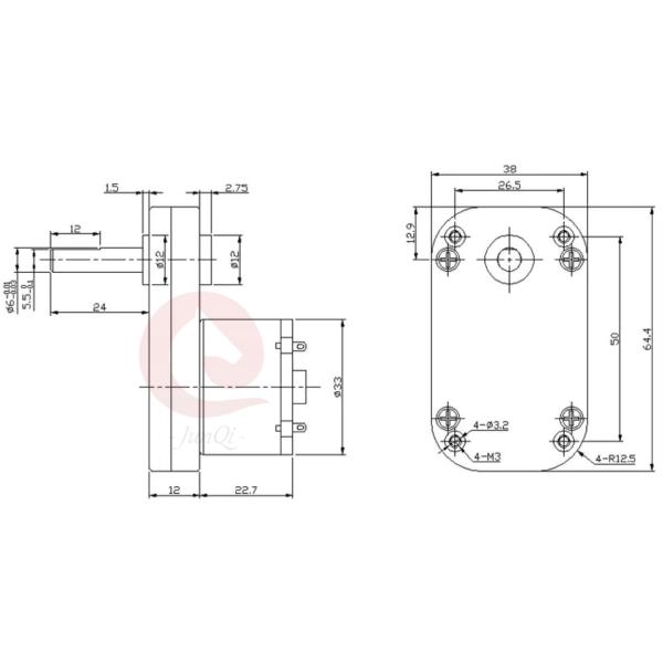 Custom 12V/24V Micro DC Reduction Motor JQM-65SS520 YYHS/YPY/YHC Range Hood Motor,Smart Home