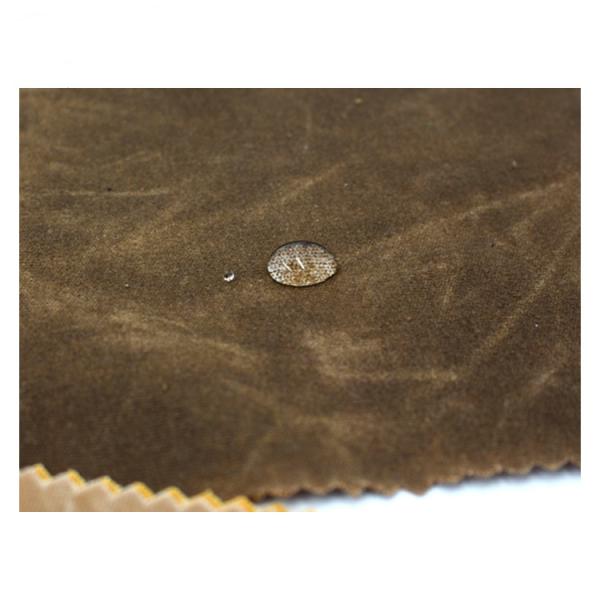Wholesale Plain Woven Waxed Canvas Cloth by Yard Waterproof Cotton Canvas Fabric for Handbags