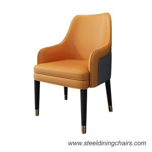 China 970mm Metal Upholstered Dining Chair on sale