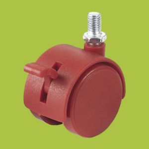 Cheap office chairs casters thread stem red caster with brake wholesale