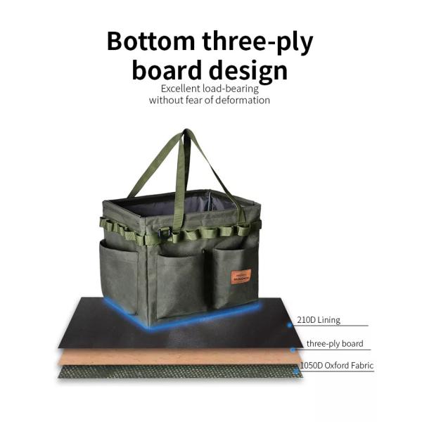 ISO9001 Outdoor Camping Tool Box Bag Antiwear Tearproof Durable