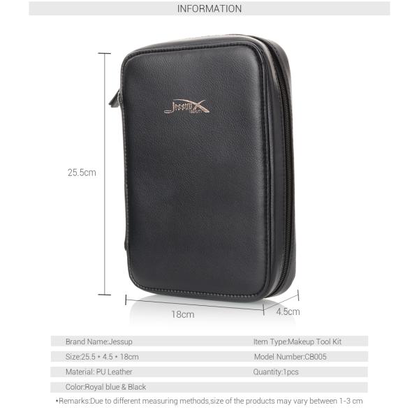 portable No fading Blue Handle Makeup Brushes Faux Squirrel Hair