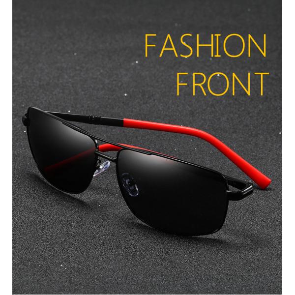 Driving Metal Frame Polarized Sunglasses 152MM UV400 Protection
