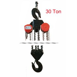 China 20Mn2 Construction Mining 30 Ton Chain Hoist Manual Lifting on sale