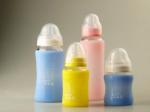 Heat Resistant Silicone Sleeve For Glass Baby Bottle