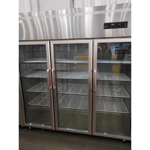 3 Doors Upright Stainless Steel Freezers For Restaurant Kitchen