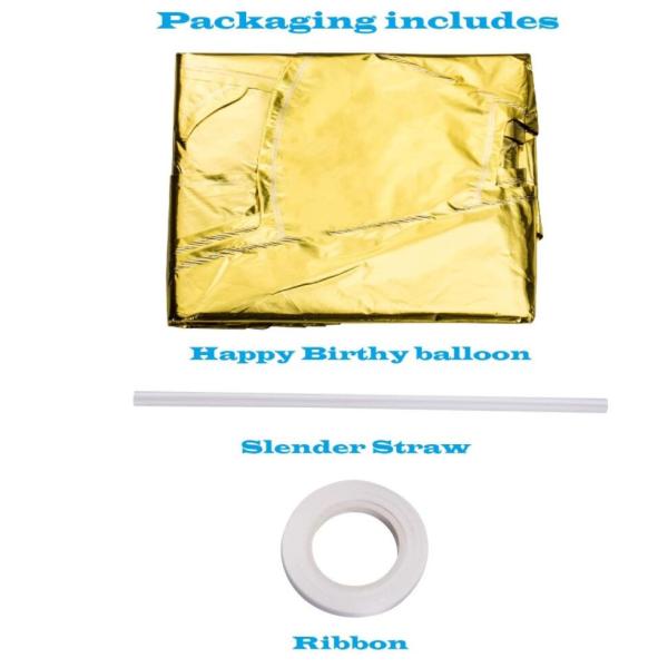 ISO9001 Inflatable Mylar Foil Happy Birthday Balloons Banner