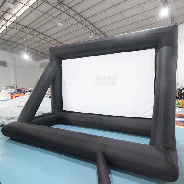 Custom Outdoor Inflatable Movie Screen Inflatable Cinema Projector Screen For Theater Advertising
