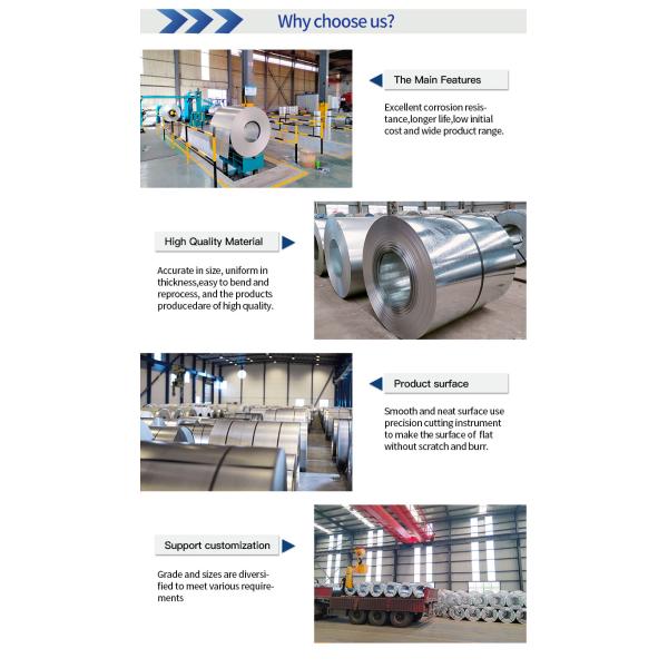 Structural Steel S220GD+Z Galvanized Steel Strip Coil HDGI 0.80 X 1250mm