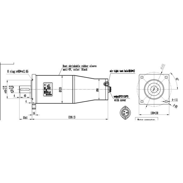 500Nm 10.5A Solar Gear Motor 24v Dc Torque Solar Tracker