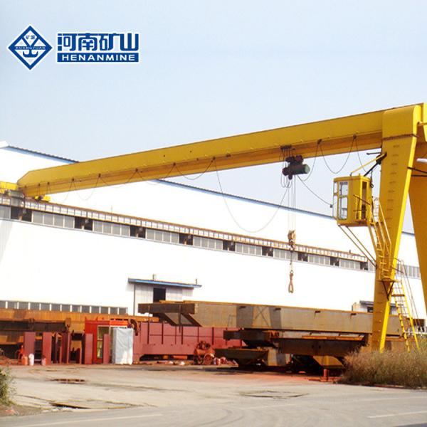 Cabin Control Semi Double Girder Gantry Crane 32t Capacity With Rail System