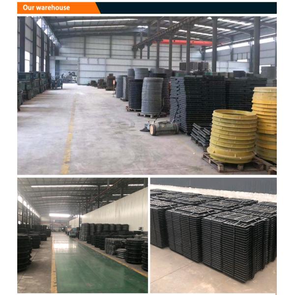 EN124 D400 Ductile Iron Manhole Cover / Sand Casting Round Manhole Covers