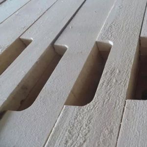 Semi Automatic Double Head Wood Stringer Pallet Notching Machine