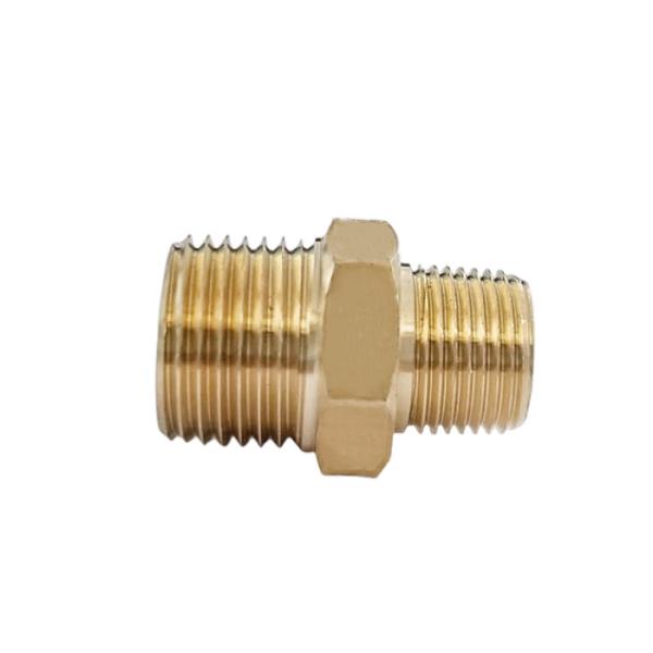 1/2 Male NPT *3/8Male Npt Equal Brass Pipe Fitting Brass Hex Nipples