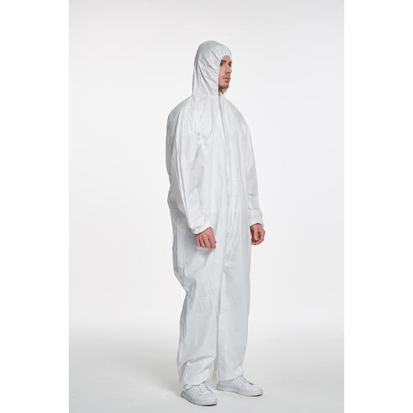 Cheap Disposable Coverall non woven Microporous PP+PE film coverall type5/6 coverall