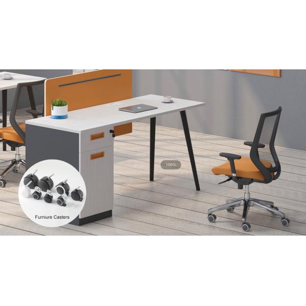 Office PU 75mm Castor Wheels Furniture Moving Casters