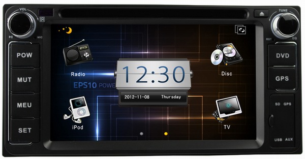 Car gps navigation for Toyota Land Cruiser 2003-2010 with China dealer DVD media player entertainment system OCB-6229