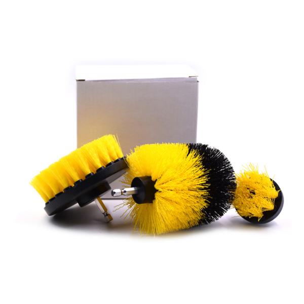 House Hold Round Red Drill Scrub Brush PP 2 Inch Quick Change Shafts