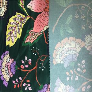 Cheap 50dx150d Yarn Count Fashion Print Fabric False Twisting Satin Soft Hand Feeling wholesale