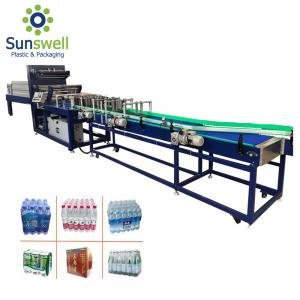 China PVC PE Film Shrink Packaging Equipment , Water Bottle Heat Wrapping Machine on sale