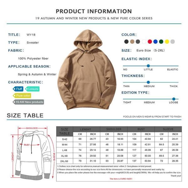 High Quality Men&prime;s Hoodies Sweatshirts Unisex Streetwear Pullover Hoodies Blank Men Hoodies
