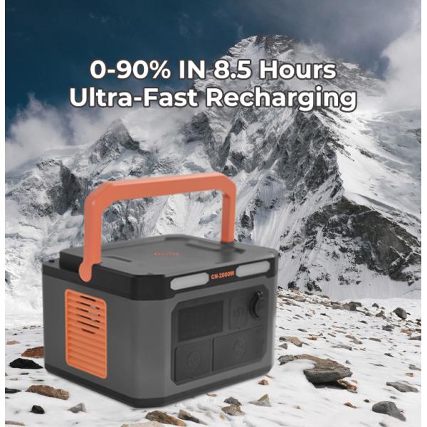 2Kw Lifepo4 Portable Power Station Solar Generator Emergency Battery