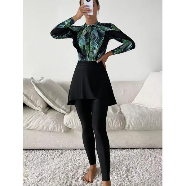 Long Sleeved Trousers Muslim Swimming Costume Conservative Burkini Hijab Swimwear