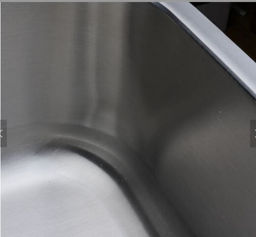 drop-in overmount topmount single bowl inox 304 handmade custom size 18 gauge sink