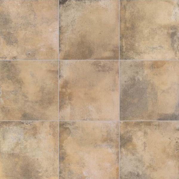 Matte Surface Porcelain Floor Tiles 600x600 Yellow Accidental Colouring
