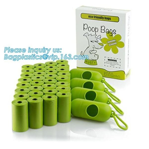 Nappy Baby Disposable Diaper Sacks, Degradable scented disposable baby diaper sack, green tie handle baby diaper sack