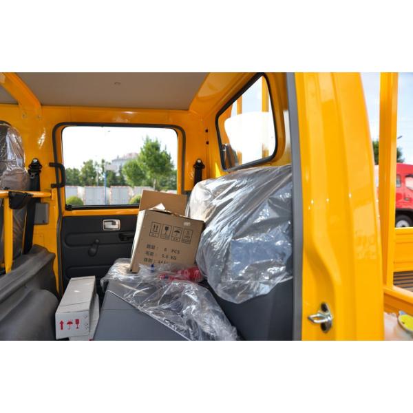 Used Mini Cargo Truck Double Cab 2+3 Seaters 100km/H Speed JAC Flat Box Lorry Truck