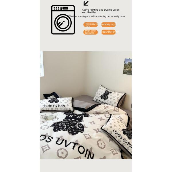 100% Polyester White Bedding Set for Wedding Luxury Bedspreads and Sheets Collections