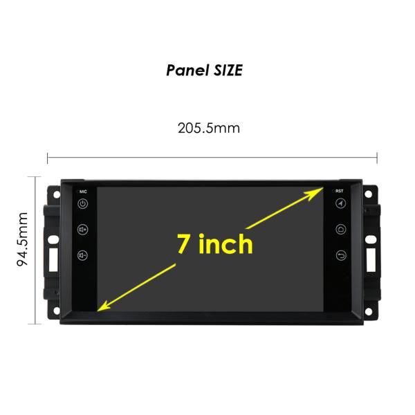 Steering Wheel Control 7-Inch Multimedia Car Radio Stereo for Jeep Cherokee 2007-2014