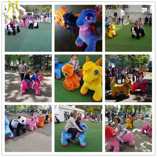 Hansel animal figure children amusement rides kiddie ride on unicorn for sale