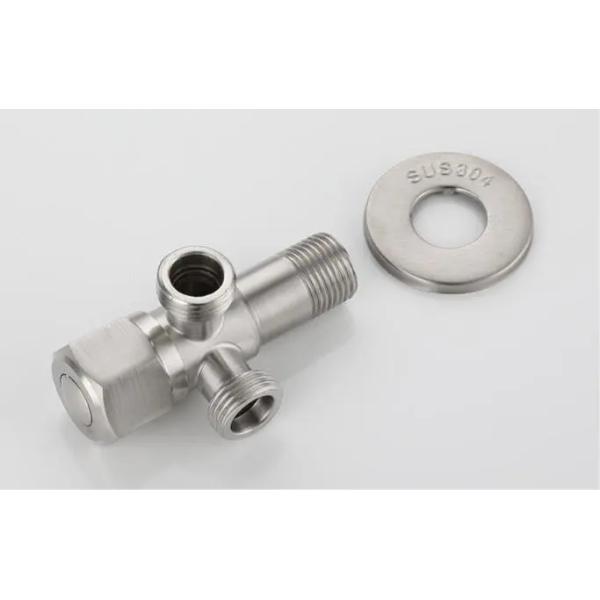 Wall-Mounted Iron / Brass Ammunition Cartridge Two-Way Angle Stop Valve For Bathroom