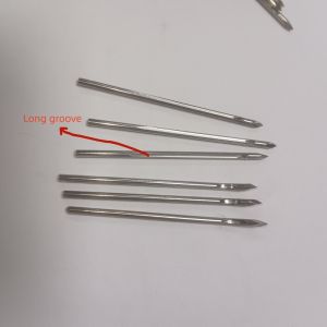 China 304 Stainless Steel Leather Needle  Slot Leather Threading Needle on sale