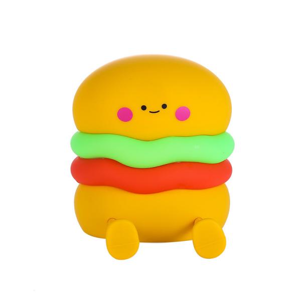 Night Light For Kids Cute Silicone Nursery Hamburger Lamp For Girls Boys Squishy BedroomNight Light Timer Besides Lamp